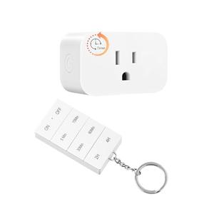 DEWNEWILS Remote Control Outlet with Timer, Indoor Remote Timer Outlet, 100FT Wireless Control Range, 15A/1875W, Remote Outlet Switch Countdown