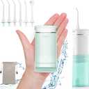 Hangsun Water Flosser Cordless Oral Irrigator Portable Teeth Cleaner HOC600 IPX7 Waterproof Electric Dental Flossers with DIY Modes 6 Jet Tips for Braces Care Travel and Home Use