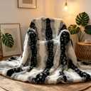 MYRU Premium Faux Fur Throw Blanket - Double-Layered, Ultra Soft & Warm, Comfortable, Easy Machine Washable, Ideal Gift for Home, Office, or Decor(Beige, Twin (63" x 79"))