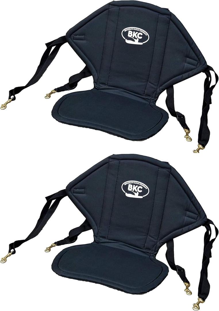 BKC UH-KS222 Universal Sit-On-Top Soft Padded Kayak Seat and Backrest with Water Bottle Pouch for Fishing/Kayaking/Rafting/Canoeing by Brooklyn Kayak Company