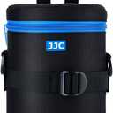 JJC Deluxe Lens Case Pouch Bag for Canon EF 24-70mm f2.8L USM/EF 50mm f1.2L USM/EF 85mm f1.2L II USM, Tamron SP 70-300mm f4-5.6 A005, Sigma APO DG 70-300mm f4-5.6 & More Lens below 3.9" x 6.5"(D x L), XL Size