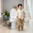 Ingenuity: ity by Ingenuity Flip & Sit Potty Seat 2pk (White) Easy to Set Up & Remove Potty Training Seat That Attaches to Adult Toilet Seat