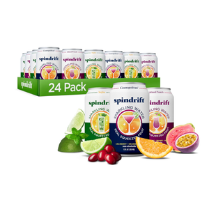 Spindrift Sparkling Water, 24 Cans Variety Pack BB: 11/02/2026