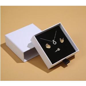 excvalues 12 Pack Cardboard Jewelry Boxes, 3.15×3.15x1 Inch Jewelry Gift Boxes, Bulk Filled Small Gift Wrap Boxes with Lids for Necklace Ring Earring Bracelets(White)