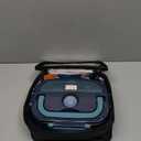 TRAVELISIMO Electric Lunch Box for Adults 100W Heated Lunch Box For Men 1.5L Stainless Steel Portable Food Warmer, 12/24/110V for Travel & Work, Loncheras Electricas Para Calentar almuerzo (Dark Blue)