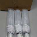 18 Pcs Clear Foldable Umbrellas Bulk Transparent Travel Umbrella Clear Umbrella Manual Open and Close Compact Folding Umbrella for Wedding Anniversary Christmas Party Favors (White Trim)