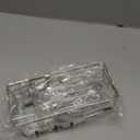 Consumest Sink Caddy, Kitchen Sponge Holder with Dish Brush Holder, Kitchen Organizer with Drip Tray for Countertop, Stainless Steel Rustproof - Silver