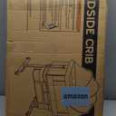 Baby Bassinet, 3 in 1 Bedside Bassinets for Baby, Bassinet Bedside Sleeper with Wheels, Adjustable Height with Rocking Mode, Breathable Mesh, Storage Basket, Easy Assemble & Folding (Dark Gray)