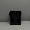 Richboom Acrylic Coffee Cup and Lid Storage Organizer Holder, 2 Compartments, Black