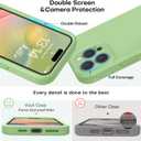 Vooii Compatible with iPhone 16 Pro Max Case, Liquid Silicone Upgrade [Camera Protection] [Soft Anti-Scratch Microfiber Lining] Shockproof Phone Case for iPhone 16 Pro Max 6.9 inch - Matcha