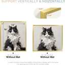 TONES FRAME DESIGN 14x16 Brush Gold Aluminum Frame with Plexiglass