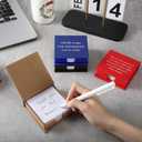 Feifeiya 12 Pcs Teacher Appreciation Gifts Bulk Thank You Sticky Notes with Box Small Inspirational Desktop Notepad Note Storage Box Creative for Employee Nurse Coworker Staff Appreciation Gift