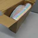 120 Pcs Pastel Paper Plates and Napkins Pastel Rainbow Party Supplies Bulk Disposable 7 Inch Scalloped Plates Cocktail Napkins for Colored Easter Wedding Bridal Baby Shower Birthday, Serve 60