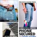 Phone Assured Retractable Phone Tether Durable Clip-On Leash for Anti-Drop & Anti-Theft Security