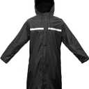 LOOGU Rain Jacket with Hood, Lightweight Long Raincoat, Camo Rain Poncho Waterproof for Men