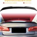KHK G30 Trunk Spoiler, Carbon Fiber Pattern Car Rear Trunk Tail Spoiler,M4 Style Rear Wing Spoiler Fits for 2017-2023 BMW 5-Series G30 530i 540i / F90 M5 Sedan
