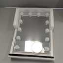 Vanity Makeup Mirror with Lights,3 Color Lighting Modes Detachable 10X Magnification Mirror Touch Control,360Rotation, White (14.6Inch)