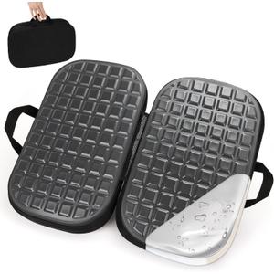 Portable Memory Foam Travel Seat Cushion,Thick Non-Slip Cooling Airplane Seat Cushion for Long Sitting Pressure Relief for Long Flights Travel,Commute, Airplanes, Camping,Office