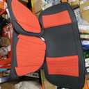 Tapha Microfiber Leather Car Seat Cover Full Set, Include Back Car Seats Protector, Premium Interior Covers, Red and Black