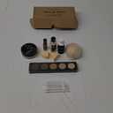 Bald Cap Halloween Makeup Kit for Men & Woman, Complete Bald Cap Costume Character Set, Realistic Bald Cap Kits for Cosplay Make Up, SFX Makeup, Dress-Up Party, Stage, Theater & Film