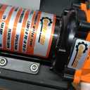 12V DC RV Fresh Water Pump, 7.0GPM 75PSI, Five Chamber Self-Priming Diaphragm Pump, with 1L Pressure Tank