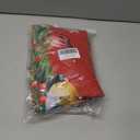 Christmas Snowman Round Table Cloth Fitted Tablecloth,XMAS Tree Wreath Red Table Cover with Elastic Edge Waterproof Table Cloth,Pine Cone Light Ball Circle Table Covers for Kitchen Indoor 45-54in