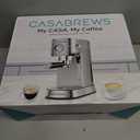 CASABREWS CM5418 Espresso Machine 20 Bar, Compact Espresso Maker with Steam Milk Frother, Stainless Steel Coffee Machine with 34oz Removable Water Tank for Cappuccino, Gift for Women or Men, Silver