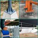 3/4" x 5-1/2" Concrete Anchors (10 Pack) 3/4 inch Wedge Anchors Bolts Zinc Plated