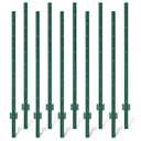 XYADA Fence Posts Sturdy Duty Metal Fence Post,U Post for Fencing in Garden Yard and Outdoor Wire-Pack of 10 (3 Feet), Green