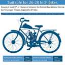 IMAYCC 80cc Bicycle Engine Kit 2 Stroke Motorized Bike Motor Conversion Kit Fit for 26-28" Bikes(80CC Black)