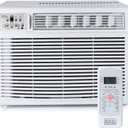 BLACK+DECKER Window or Through The Wall Air Conditioner 18000 BTU, AC Window Unit Cools Up to 1000 Square Feet, Window AC Unit with Remote Control, 3 Cooling Speeds and Fan Only, BD18WT6, White