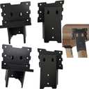 4x4 Outdoor Multi-Use Angle Brackets,Platform Bracket for Hunting Blinds, Shooting Shacks, Outdoor Platforms,Deer Stands,Set of 4 Black
