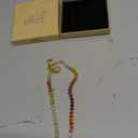 Necklace For Women Colorful Beaded Natural Stone Choker,Gold Color Balloons Letter Pendant Necklace Summer Beach Jewelry ﻿,E