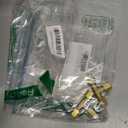 Legines Brass Compression Fitting, Tee Union, 3 Ways Connector, 1/4" Tube OD, Pack of 2 (0.25 Inch)