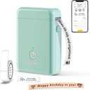 ORGBRO Label Maker Machine with Tape, X1 Portable Bluetooth Mini Label Printer, Support Pre-Cut & Continuous Label, Wireless Small Label Makers with Versatile App for School Home Office Organization (Green)