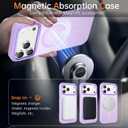 BENTOBEN Magnetic for iPhone 17 Pro Max Case 6.9" 2025,[Compatible with Magsafe]Slim Cute Matte Translucent Shockproof Drop Protective Bumper Women Men Phone Cover for iPhone 17 ProMax,Lavender Purple