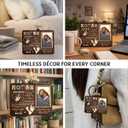 3 x Tiny Detalles Mothers Day Gifts for Mom from Daughter Son, Wooden Picture Frame Ornament, Grandma Gift, Birthday Gifts for Mom, Personalized Photo Keepsake, Hanging Car Decor