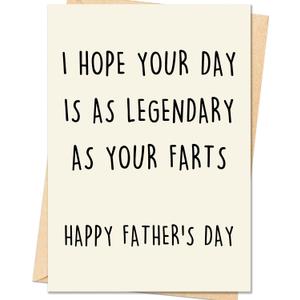 3 x IDU Fathers Day Card, Funny Fathers Day Card Gifts Decorations for Dad