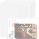 100Pcs Plastic Envelopes with Snap Closure, Clear Folders for Documents Plastic A4 Letter Size Clear Envelope Pouch for School Home Office Supplies