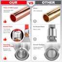 AIRIC Heat Shrink Wire Connectors Kit, 22-10 AWG Waterproof Crimp Terminals, Marine Electrical Connector, Insulated Cable Ends, Wiring Terminal End for 22-10 Gauge, Ring Fork Spade Butt Splice 120 PCS