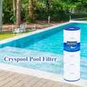 Cryspool 08060 Filter Compatible with CX1750RE, C1750, C1750E, C1900RE, PA175, C-8417, FC-1294, 817-0175P, 175 Sq. Ft Pool Filter Cartridge, 1 Pack