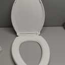 KOHLER 4636-RL-0 Cachet ReadyLatch Elongated Toilet Seat, Quiet-Close Lid, Contoured Seat, Grip-Tight Bumpers and Installation Hardware, White, 18.04"L x 14.18"W