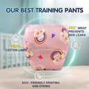 Upairy Training Pants for Girls Boys,Toddler Potty Training Underwear,Leakproof Reusable Kid Confident Panties,Children's Potty Underwear 100% Cotton for 2T-6T(4PCS,M)
