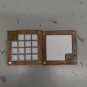 PATIKIL 15 Grids Mini Portable Palette, Walnut Sketchbook Watercolor Palette, Mixing Tray Pocket Magnetic Travel Paint Palette for Painters Artists Acrylic Painting, Dark Brown