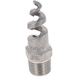 MroMax 1Pcs Spiral Cone Atomization Nozzle, 3/8BSPT 316 Stainless Steel Sprinkler for Gas Cooling, Washing, Fire Proof