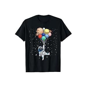 Space Themed for Men Women Outer Space Moon Galaxy Astronaut TShirt, Size 2XL