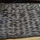 Honjourai Handwoven Storage Basket with Lid, 178L Plastic Rattan Storage Bin, Leather Buckle & Metal Frame, Large Metal Ring Handles, Storage Trunk for Bedroom, Laundry Room