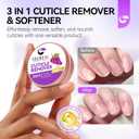 2 x Gelike EC Cuticle Cream Softener for Manicurists: Organic Nail Moisturizer for Dry Damaged Nails - Natural Care Balm - Cuticles Remover & Soothe Hangnails - Salon & Home Use for Young Woman