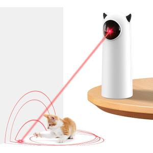 Laser Cat Toys for Indoor Cats, [2025 Newly Upgraded] Real Trajectory Motion Activated Cat Toy, Automatic Laser Pointer Interactive Automated Cat Toys for for Bored Indoor Adult Cats/Dogs/Kittenes