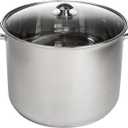 Ecolution Stainless Steel Stock Pot, Encapsulated Induction Ready Cooking Pot with Glass Lid, Oven Safe, Dishwasher Safe Soup Pot, 20-Quart